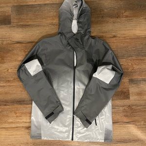 Northface gray hyvent 25L rain jacket